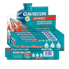 Gaviscon Advance Peppermint Liquid Sachet 10ml 24s Box
