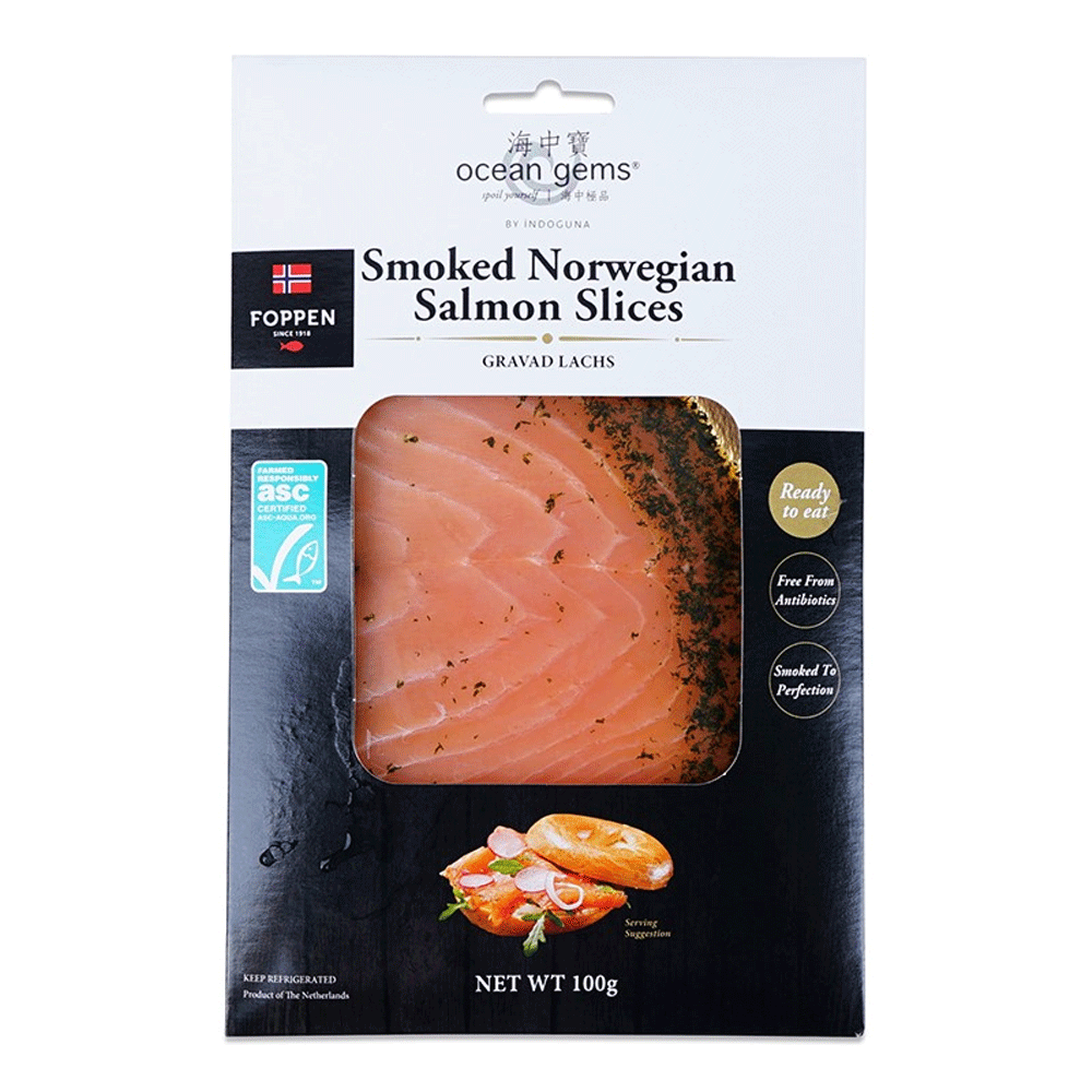 Smoked Norwegian Salmon Farm 100g