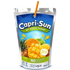 Capri Sun Mixed Fruit No Added Sugar Juice 200ml