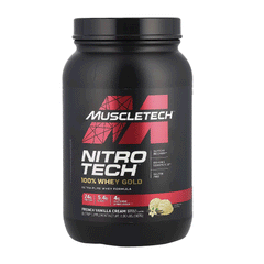 Muscletech Nitro Tech 100% Whey Gold French Vanilla Cream 2lb 907g
