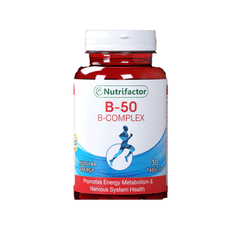 Nutrifactor B-50 B- Complex 30 Tablets