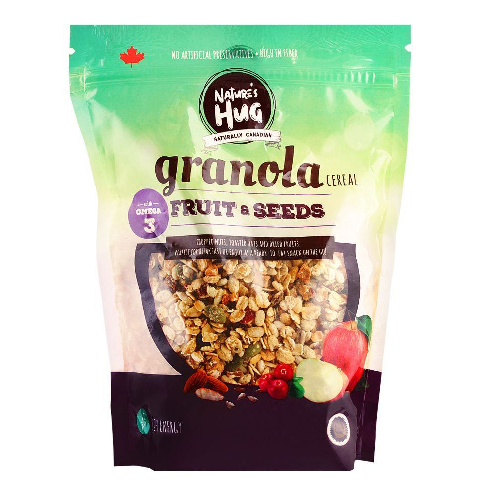 Nature's Hug Granola Cereal Fruit & Seeds 330g