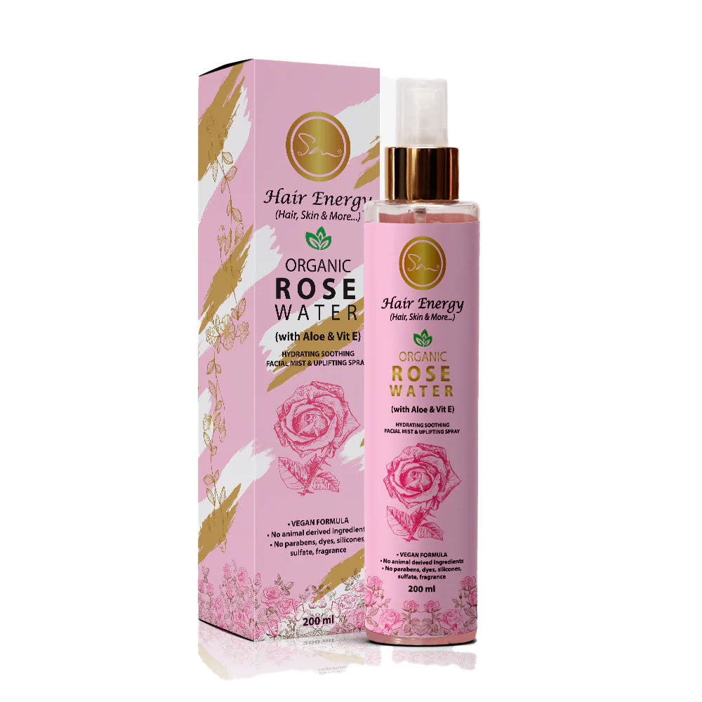 Hair Energy Organic Rose Water With Aloe & Vit E) 200ml