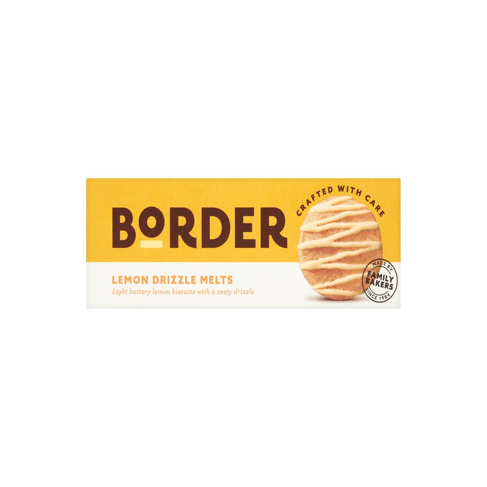 Border Lemon Drizzle Melts Biscuits 150g