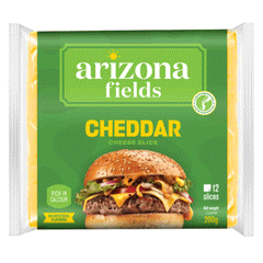 Arizona Fields Cheddar Cheese Slice 200g