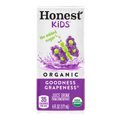 Honest Kids Organic Goodness Grapeness Juice Drink 177ml