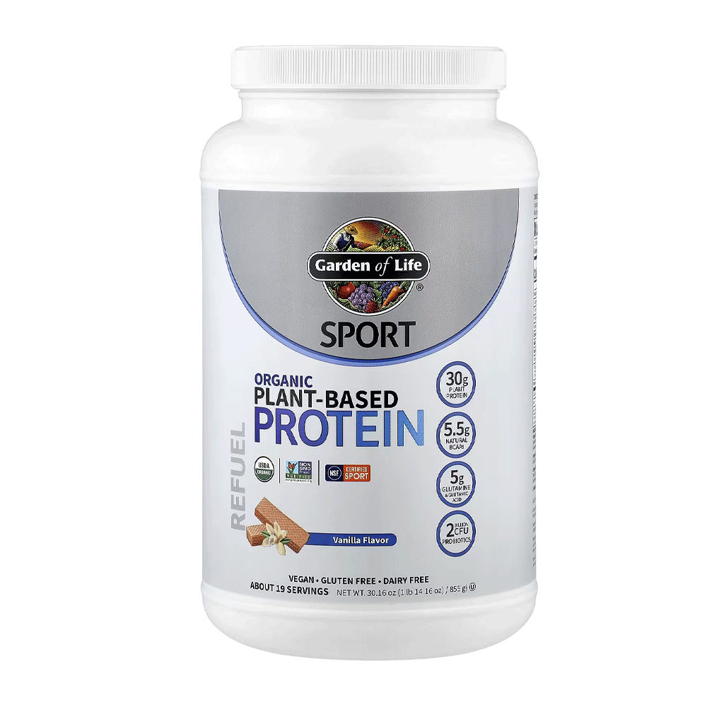 Garden Of Life Sport Organic Plant-Based Protein Vanilla Flavor 855g 1Lb