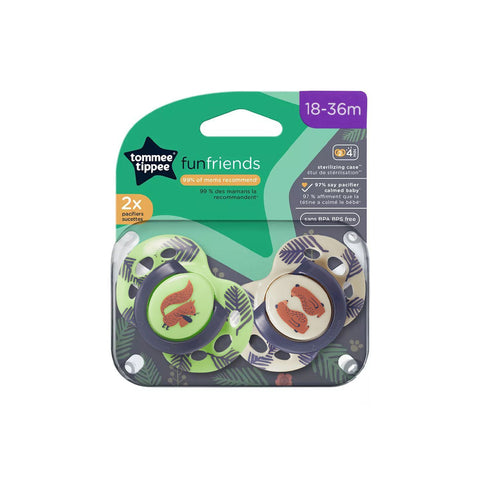Tommee Tippee Fun Friends 2x Pacifiers Sucettes 6-18m