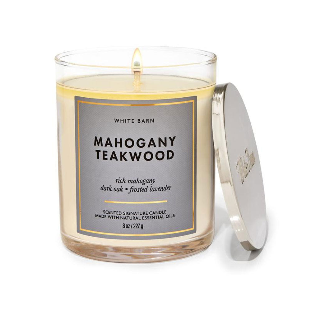 White Barn Mahogany Teakwood Scented Candle 227g