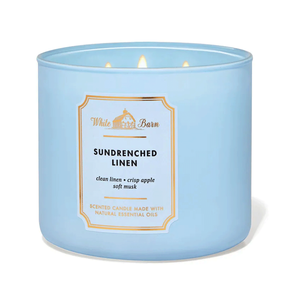 Bath & Body Works Sundrenched Linen Candle 411g