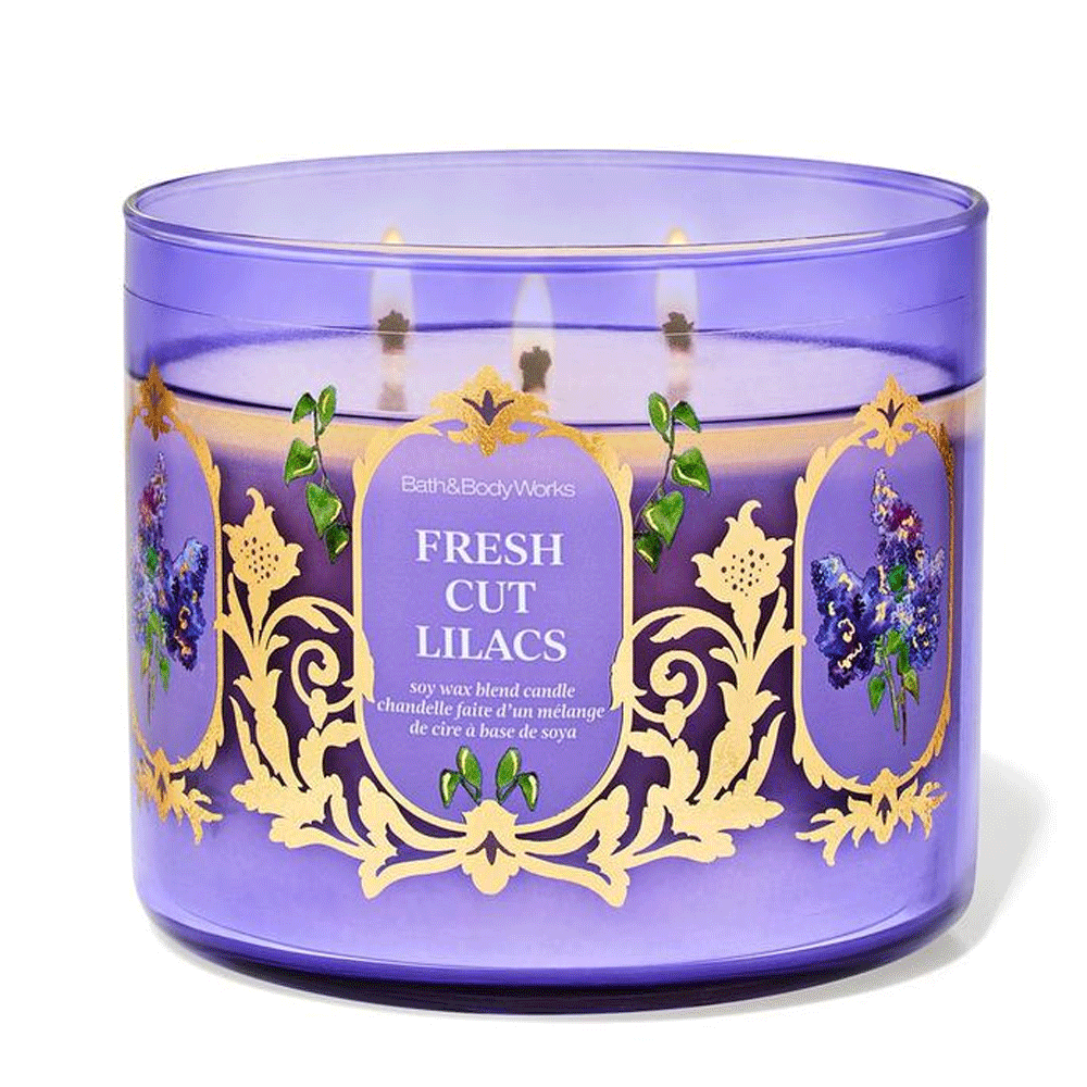 Bath & Body Works Fresh Cut Lilacs Soy Wax Blend Candle 411g