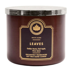 Bath & Body Works White Barn Leaves Soy Wax Blend Candle 411g