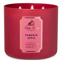 Bath & Body Work White Bran Pumpkin Apple Soy Blend Candle 411g