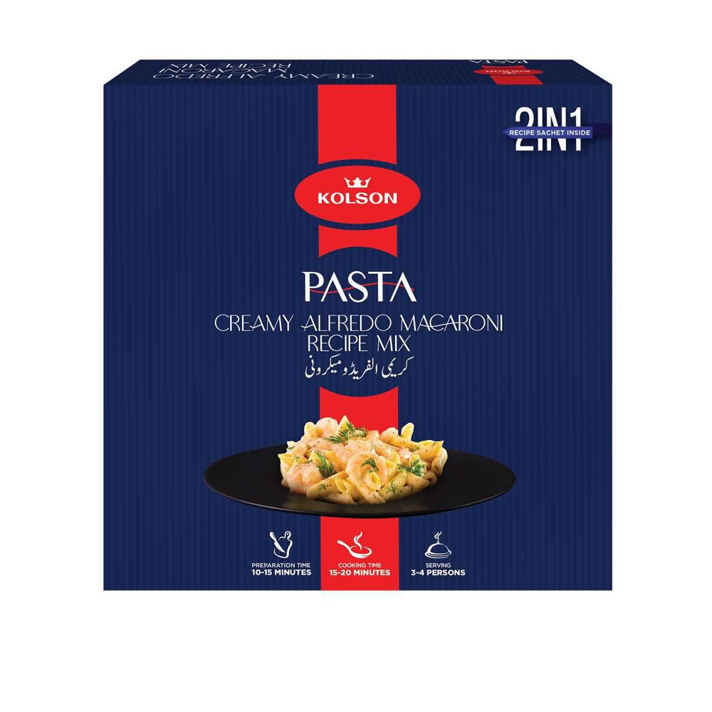 Kolson New Pasta Recipe Pack Creamy Alfredo Macaroni 250g – Springs