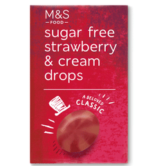 M&s Sugar Free Strawberry & Cream Drops 42g