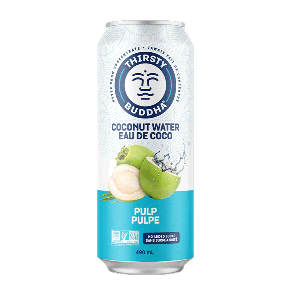 Coconut Beach Coconut Water With Pulp Can 490ml