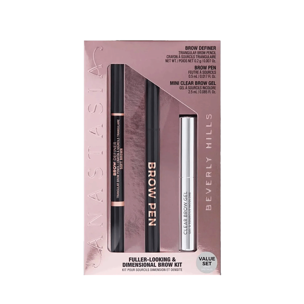 Anastasia Fuller Looking And Dimensional Brows Kit - International - Soft Brown