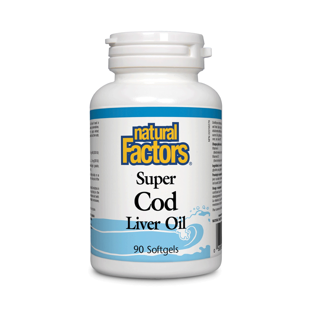 Natural Factors Super Cod Liver Oil Softgels 90s