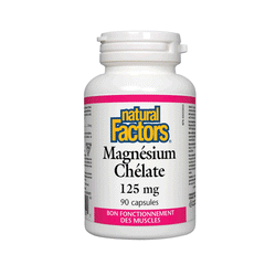 Natural Factors Magnesium Chelate 125mg Capsules 90s