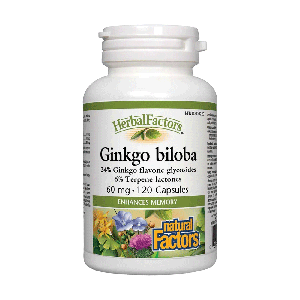 Natural Factors Ginkgo Biloba Capsules 120s