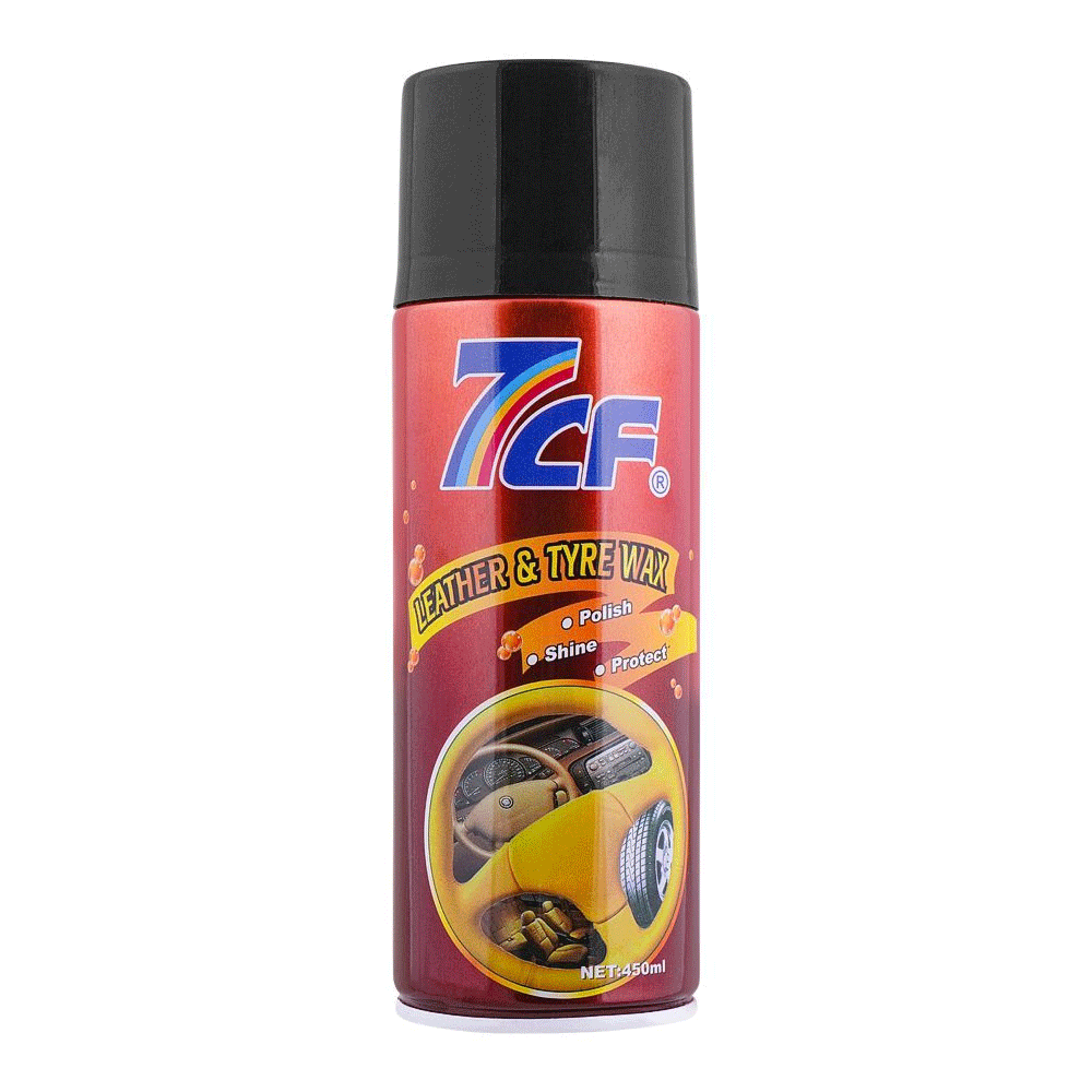 7cf Leather & Tyre Wax Black Ice Care 450ml