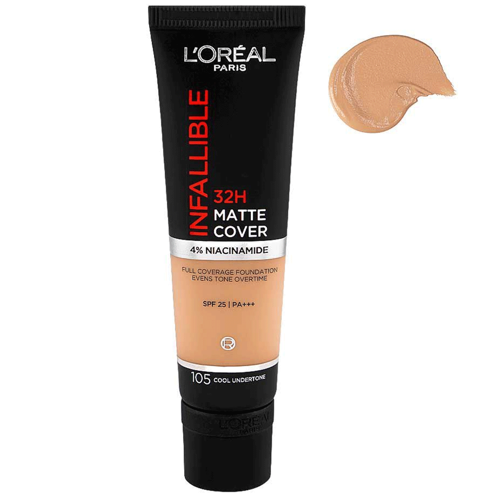 Loreal Infallible 32h Matte Cover 105 Cool Undertone 30ml