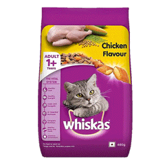 Whiskas Cat Food Adult Chicken Flavour 480g
