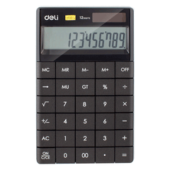 Deli Calculator Black 1589p