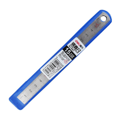 Deli Steel Ruler 15cm No:8461
