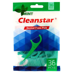Cleanstar Mint Dental Floss Pick 36s Pack