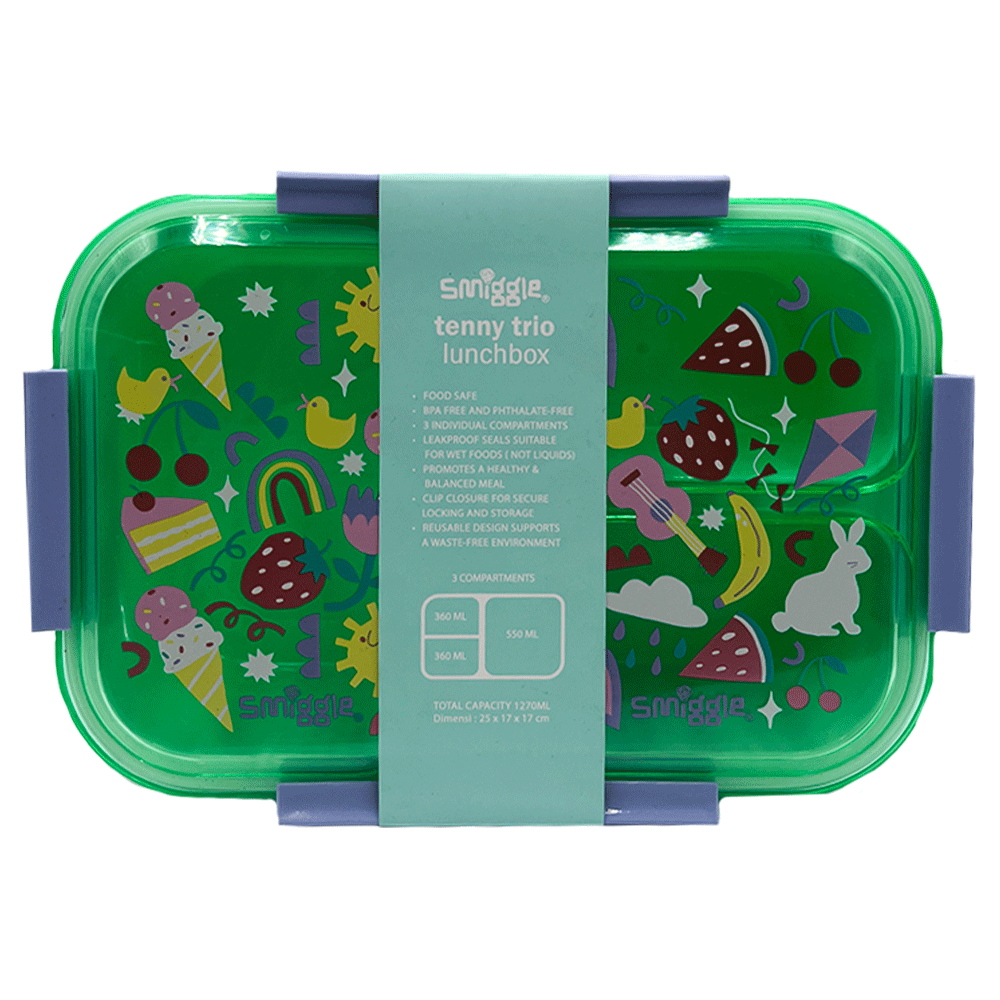 Smiggle Tenny Trio Lunch Box 2005a