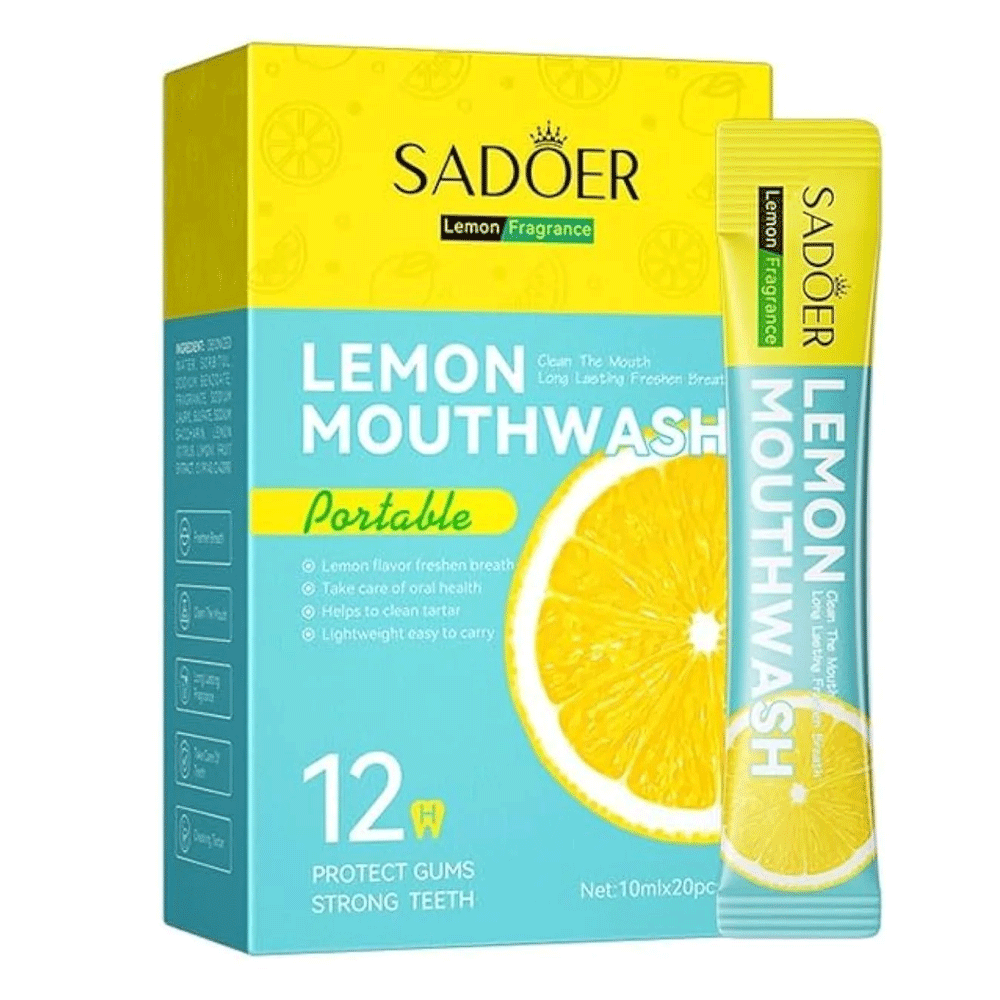 Sadoer Lemon Portable Mouth Wash Box