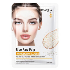 Bioaqua Rice Raw Pulp Hydrolyzed Collagen Forehead Patch 6ml