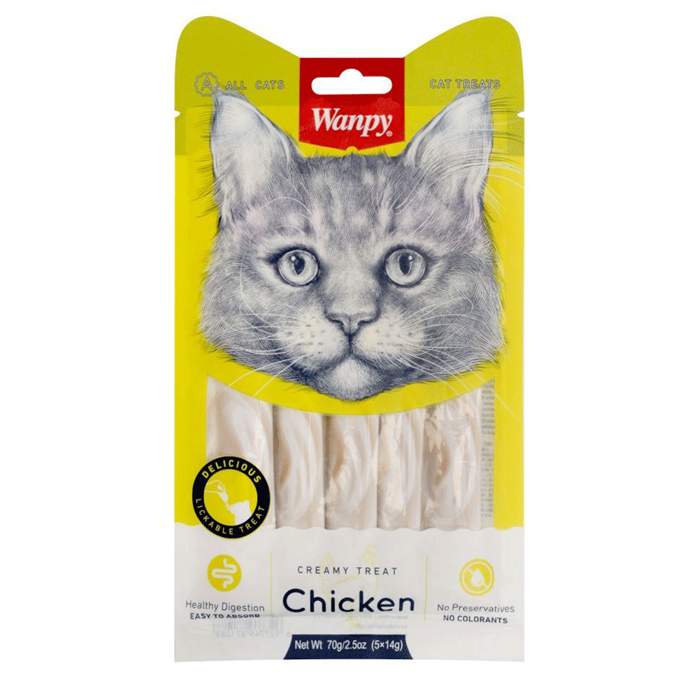 Wanpy Creamy Treat Chicken Cat Food 70g