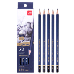 Deli Sketching Pencil 3b 12s