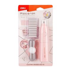 Deli Macaron Electric Eraser H027 01