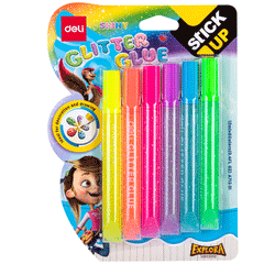 Deli Glue Glitter 6 Pcs EA71301