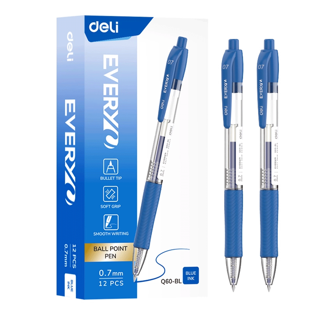 Deli Every Ball Point Pen Q60-BL