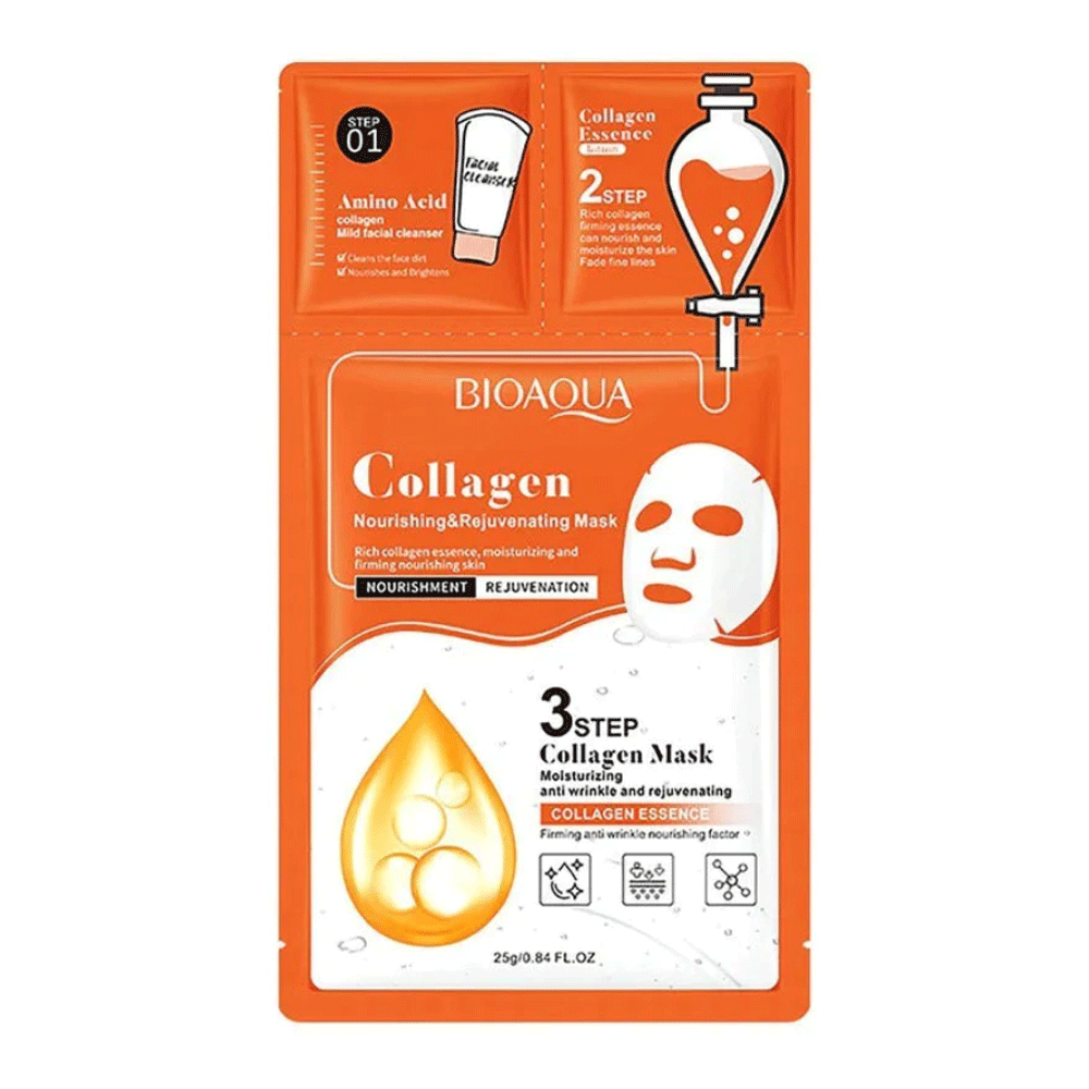 Bioaqua 3 Step Collagen Sheet Mask