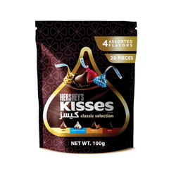 Hersheys Kisses Classic Selection Chocolate Pouch 100g