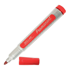 Dollar Permanent Marker Red