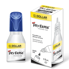 Dollar Dry Erase Marker Ink Blue 15ml