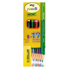 Dollar Dual Colour Pencil Assorted 6s Pdc 16