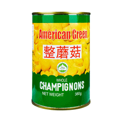 American Green Mushroom Whole Tin 380g