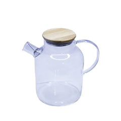 Tea & Pot Glass Kettle Wood Top 1800ml Bg45028