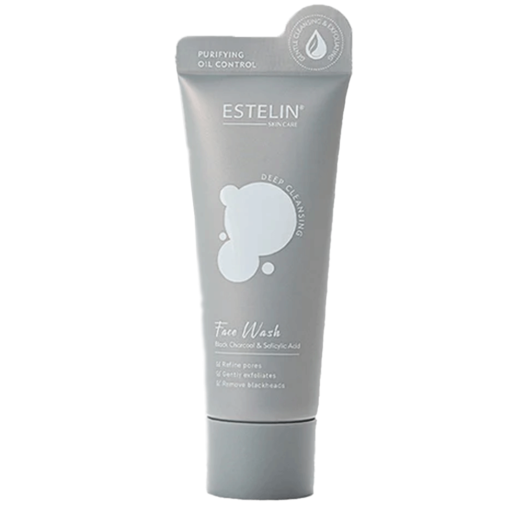 Estelin Black Charcoal & Salicylic Acid Face Wash 80g