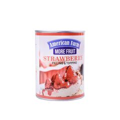 American Farm Strawberry Filling & Topping Tin 595g