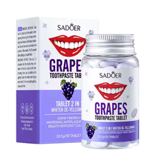 Sadoer Tooth Paste Tablet Grape 28.5g