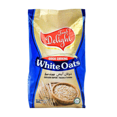 Food Delight Organic Quick Cooking Whit Oats 500g