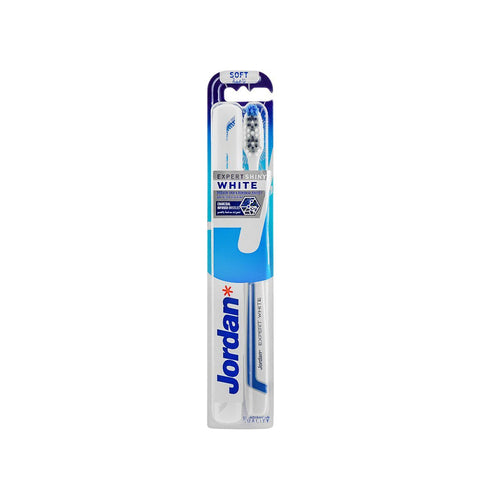 Jordan Expert Shiny White Soft Toothbrush